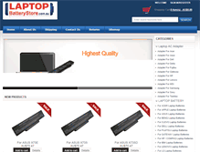 Tablet Screenshot of laptop-battery-store.com.au